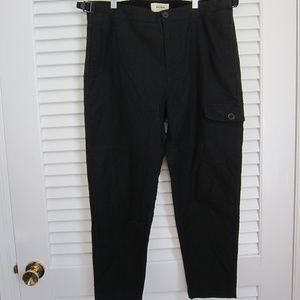BALDWIN Kansas City Black Ankle Length Cargo Pants